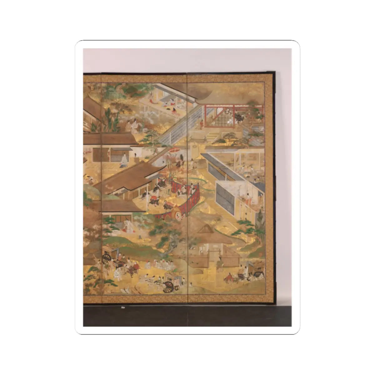 unknown - Fifty-Four Scenes from The Tale of Genji - late 17th century v3 - STICKER Vinyl Kiss-Cut Decal