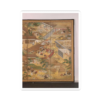 unknown - Fifty-Four Scenes from The Tale of Genji - late 17th century v3 - STICKER Vinyl Kiss-Cut Decal