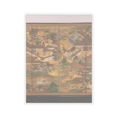 unknown - Fifty-Four Scenes from The Tale of Genji - late 17th century v4 - STICKER Vinyl Kiss-Cut Decal