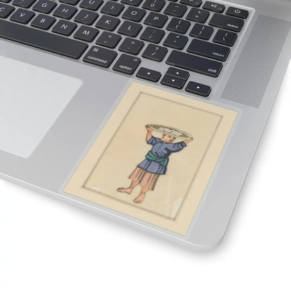 unknown - Fisherman - early 20th century v1 - STICKER Vinyl Kiss-Cut Decal