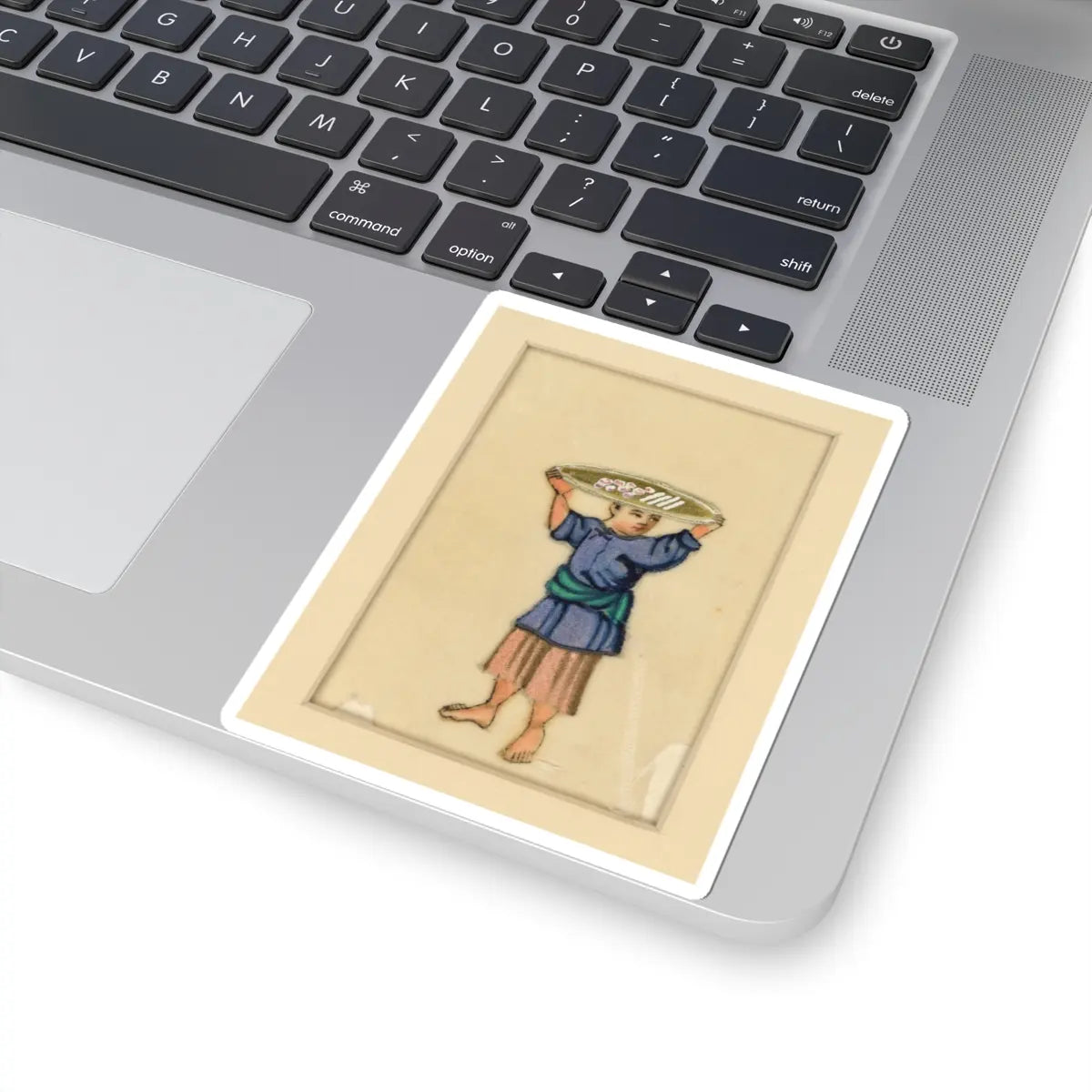 unknown - Fisherman - early 20th century v1 - STICKER Vinyl Kiss-Cut Decal