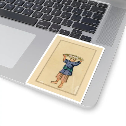 unknown - Fisherman - early 20th century v1 - STICKER Vinyl Kiss-Cut Decal