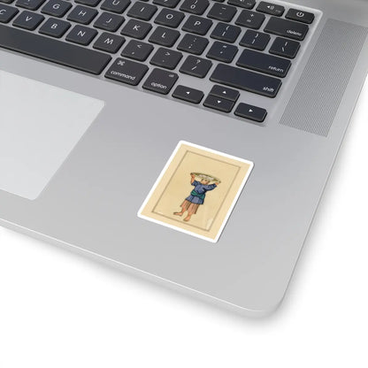 unknown - Fisherman - early 20th century v1 - STICKER Vinyl Kiss-Cut Decal