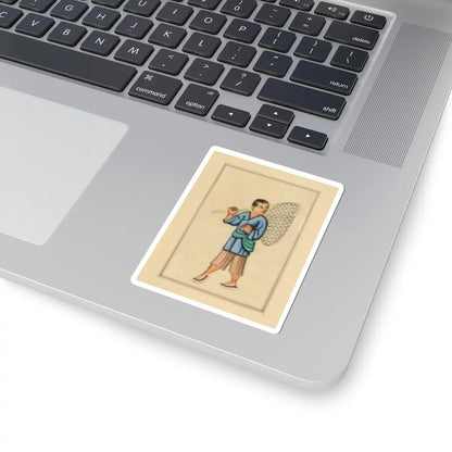 unknown - Fisherman - early 20th century v2 - STICKER Vinyl Kiss-Cut Decal