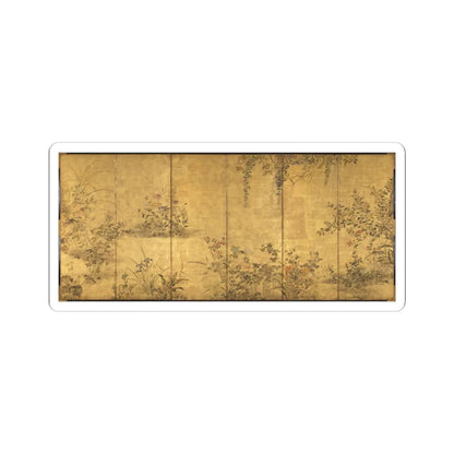 unknown - Flowering Plants and Vegetables of the Four Seasons - early 18th century v1 - STICKER Vinyl Kiss-Cut Decal