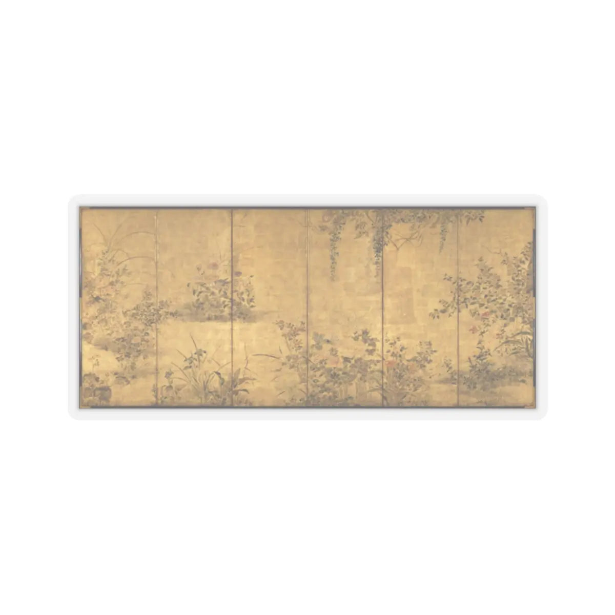 unknown - Flowering Plants and Vegetables of the Four Seasons - early 18th century v1 - STICKER Vinyl Kiss-Cut Decal