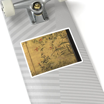 unknown - Flowering Plants and Vegetables of the Four Seasons - early 18th century v3 - STICKER Vinyl Kiss-Cut Decal