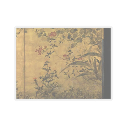 unknown - Flowering Plants and Vegetables of the Four Seasons - early 18th century v3 - STICKER Vinyl Kiss-Cut Decal