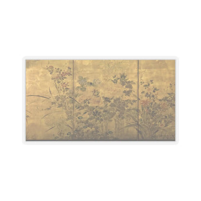unknown - Flowering Plants and Vegetables of the Four Seasons - early 18th century v4 - STICKER Vinyl Kiss-Cut Decal
