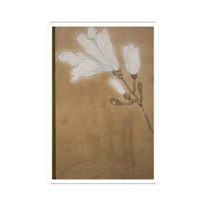 unknown - Flowers and Bamboo - 18th century v2 - STICKER Vinyl Kiss-Cut Decal