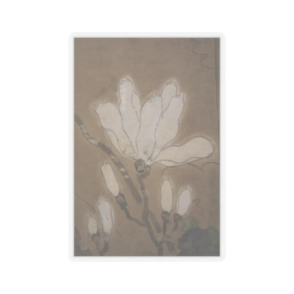 unknown - Flowers and Bamboo - 18th century v3 - STICKER Vinyl Kiss-Cut Decal