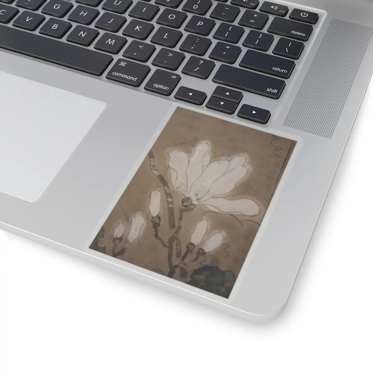 unknown - Flowers and Bamboo - 18th century v3 - STICKER Vinyl Kiss-Cut Decal