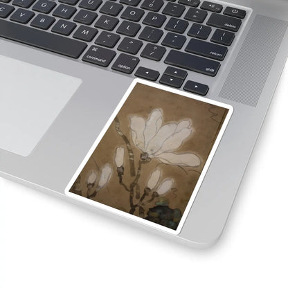 unknown - Flowers and Bamboo - 18th century v3 - STICKER Vinyl Kiss-Cut Decal