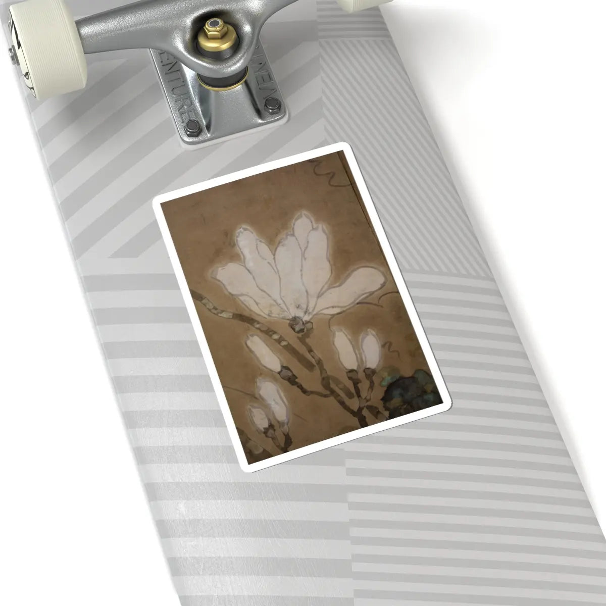 unknown - Flowers and Bamboo - 18th century v3 - STICKER Vinyl Kiss-Cut Decal