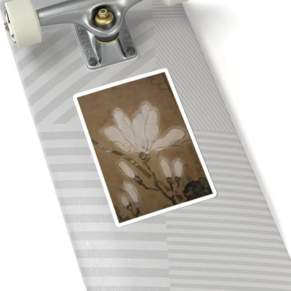 unknown - Flowers and Bamboo - 18th century v3 - STICKER Vinyl Kiss-Cut Decal
