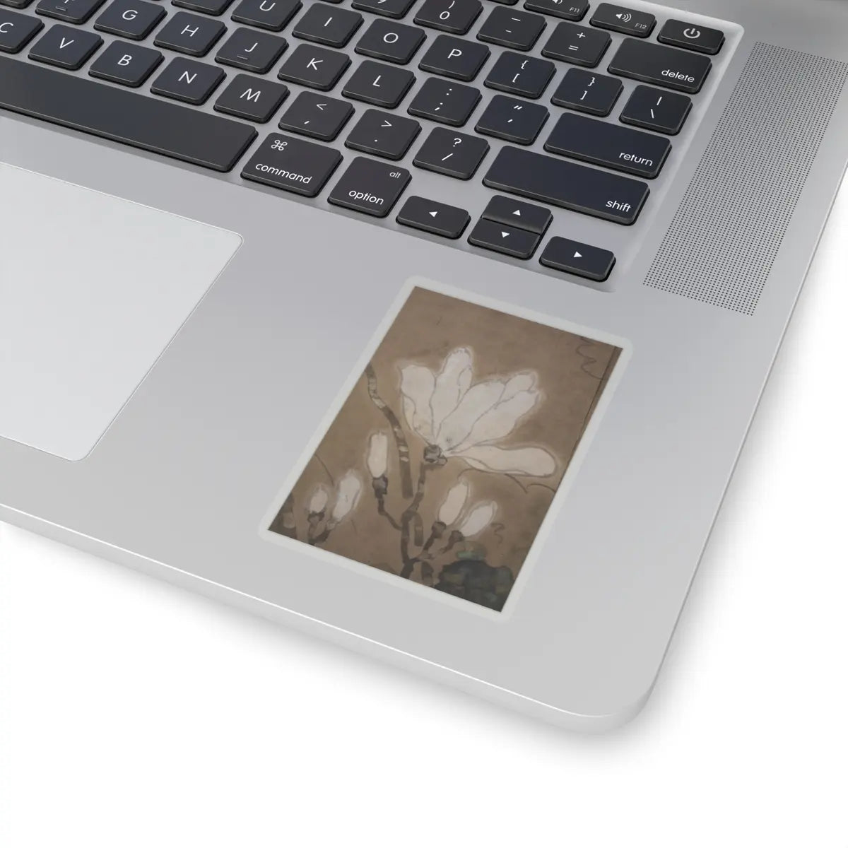 unknown - Flowers and Bamboo - 18th century v3 - STICKER Vinyl Kiss-Cut Decal