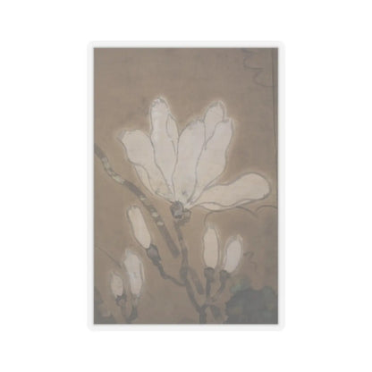 unknown - Flowers and Bamboo - 18th century v3 - STICKER Vinyl Kiss-Cut Decal