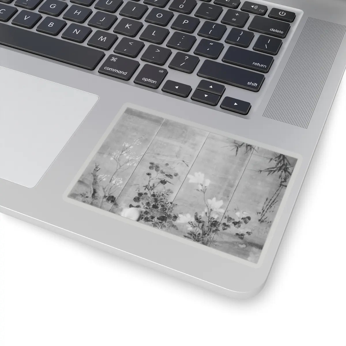 unknown - Flowers and Bamboo - 18th century v4 - STICKER Vinyl Kiss-Cut Decal