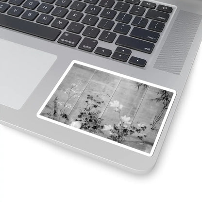unknown - Flowers and Bamboo - 18th century v4 - STICKER Vinyl Kiss-Cut Decal