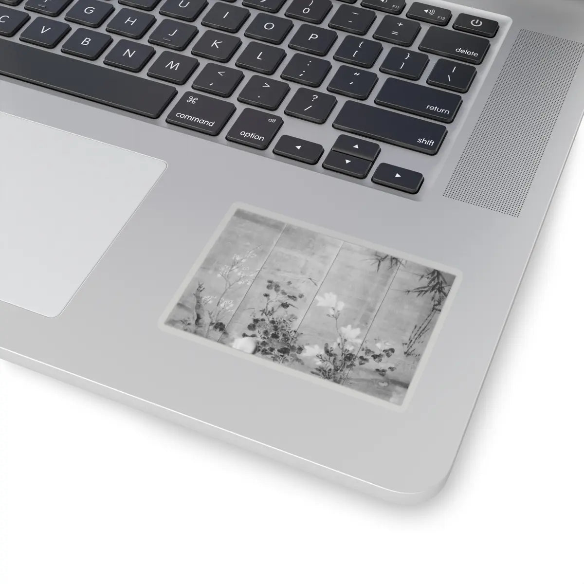 unknown - Flowers and Bamboo - 18th century v4 - STICKER Vinyl Kiss-Cut Decal