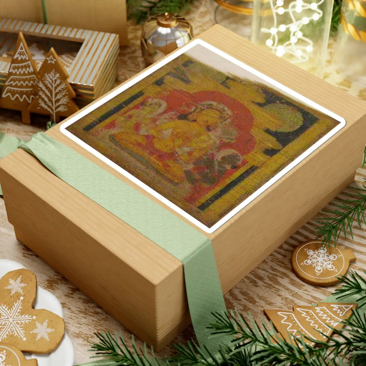 unknown - Folio from a Buddhist Manuscript of Pancavimsatisahasrika Prajnaparamita - ca. 1090 v1 - STICKER Vinyl Kiss-Cut Decal