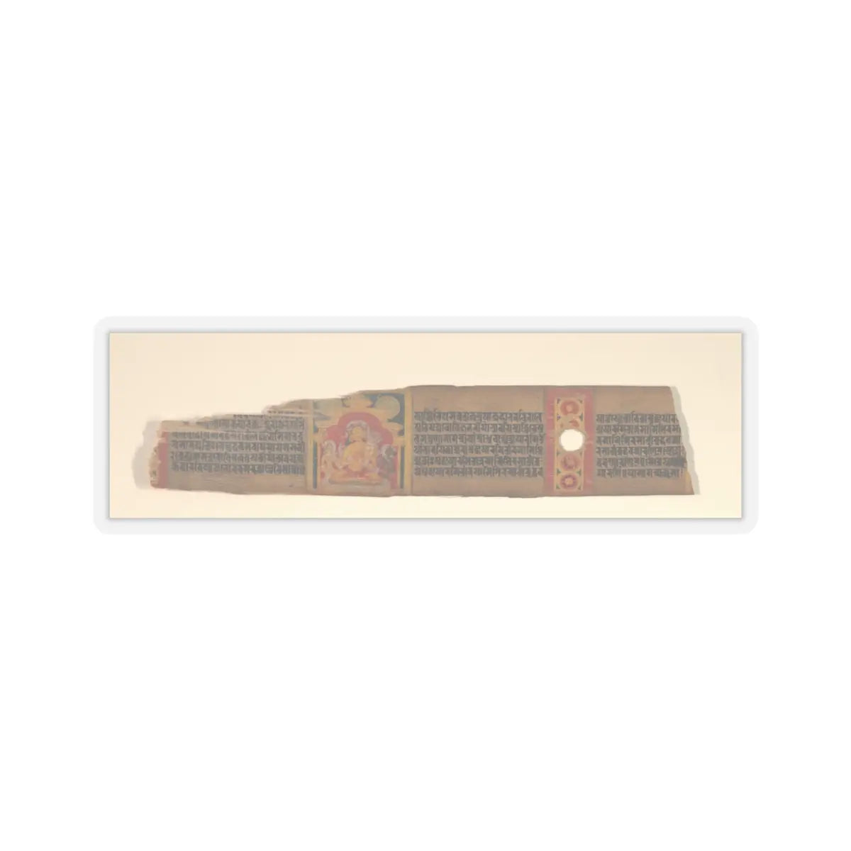 unknown - Folio from a Buddhist Manuscript of Pancavimsatisahasrika Prajnaparamita - ca. 1090 v2 - STICKER Vinyl Kiss-Cut Decal