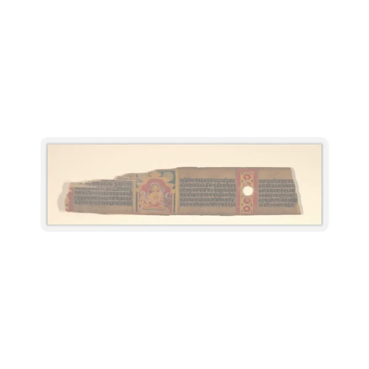 unknown - Folio from a Buddhist Manuscript of Pancavimsatisahasrika Prajnaparamita - ca. 1090 v2 - STICKER Vinyl Kiss-Cut Decal
