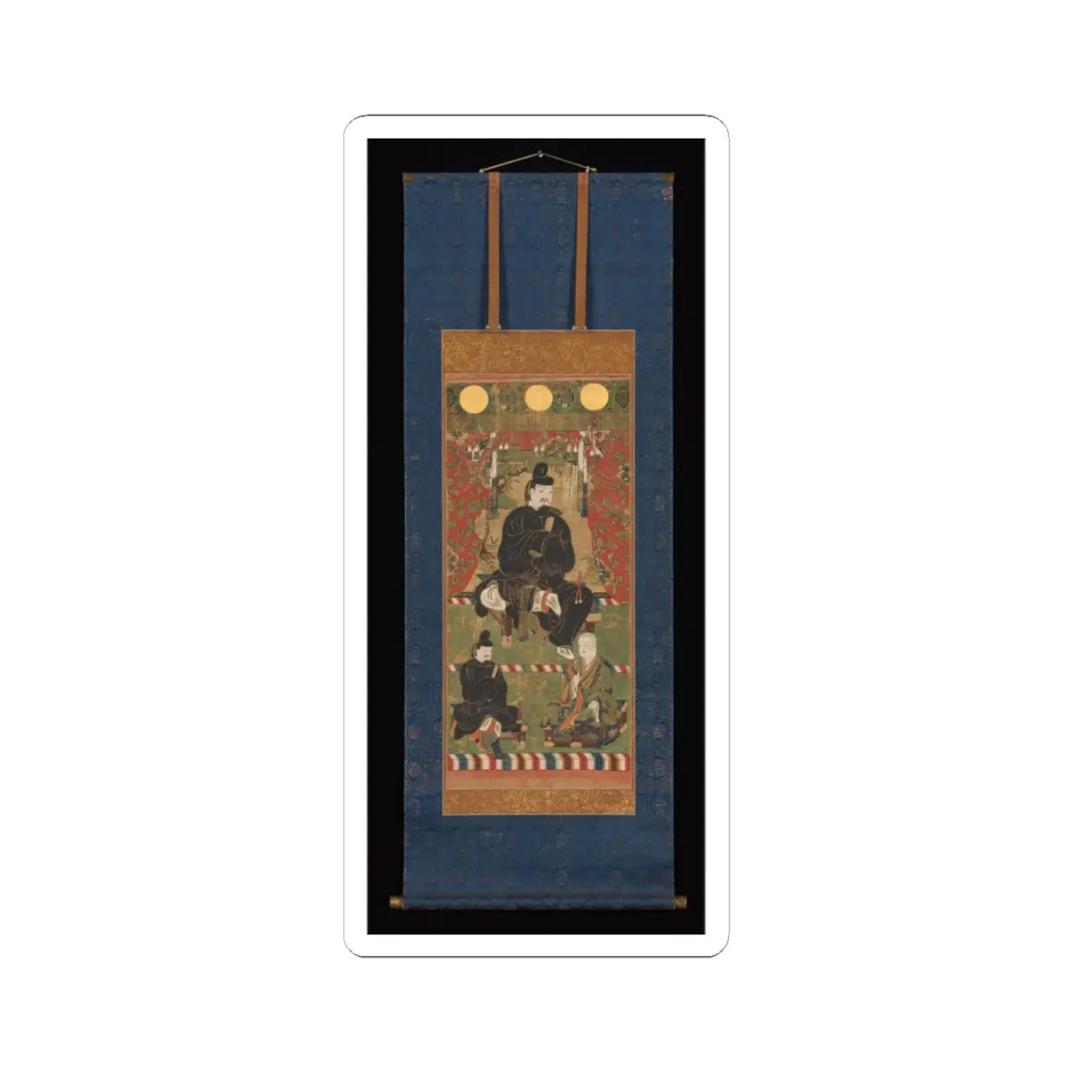 unknown - Fujiwara no Kamatari as a Shinto Deity - after 1350 v2 - STICKER Vinyl Kiss-Cut Decal