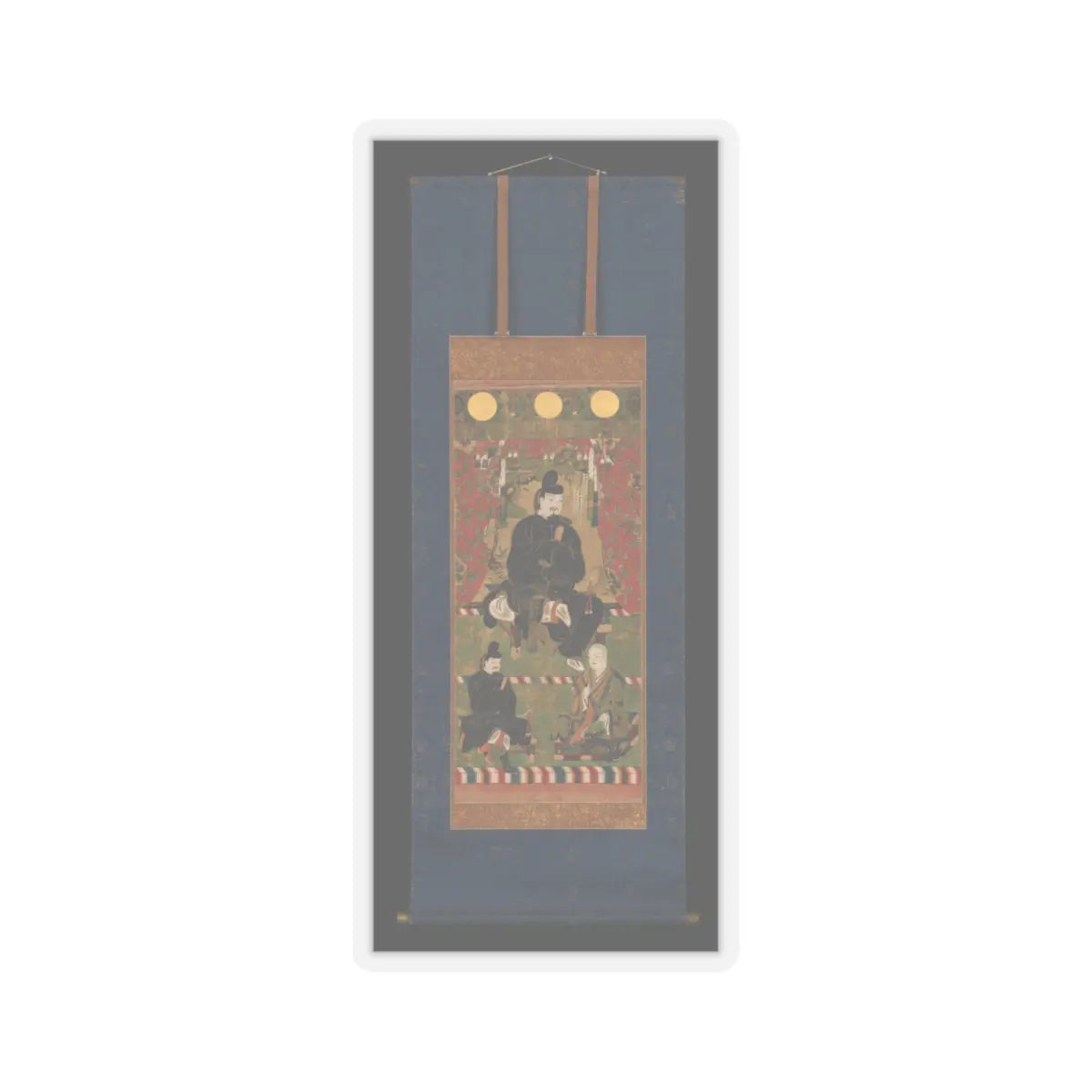unknown - Fujiwara no Kamatari as a Shinto Deity - after 1350 v2 - STICKER Vinyl Kiss-Cut Decal