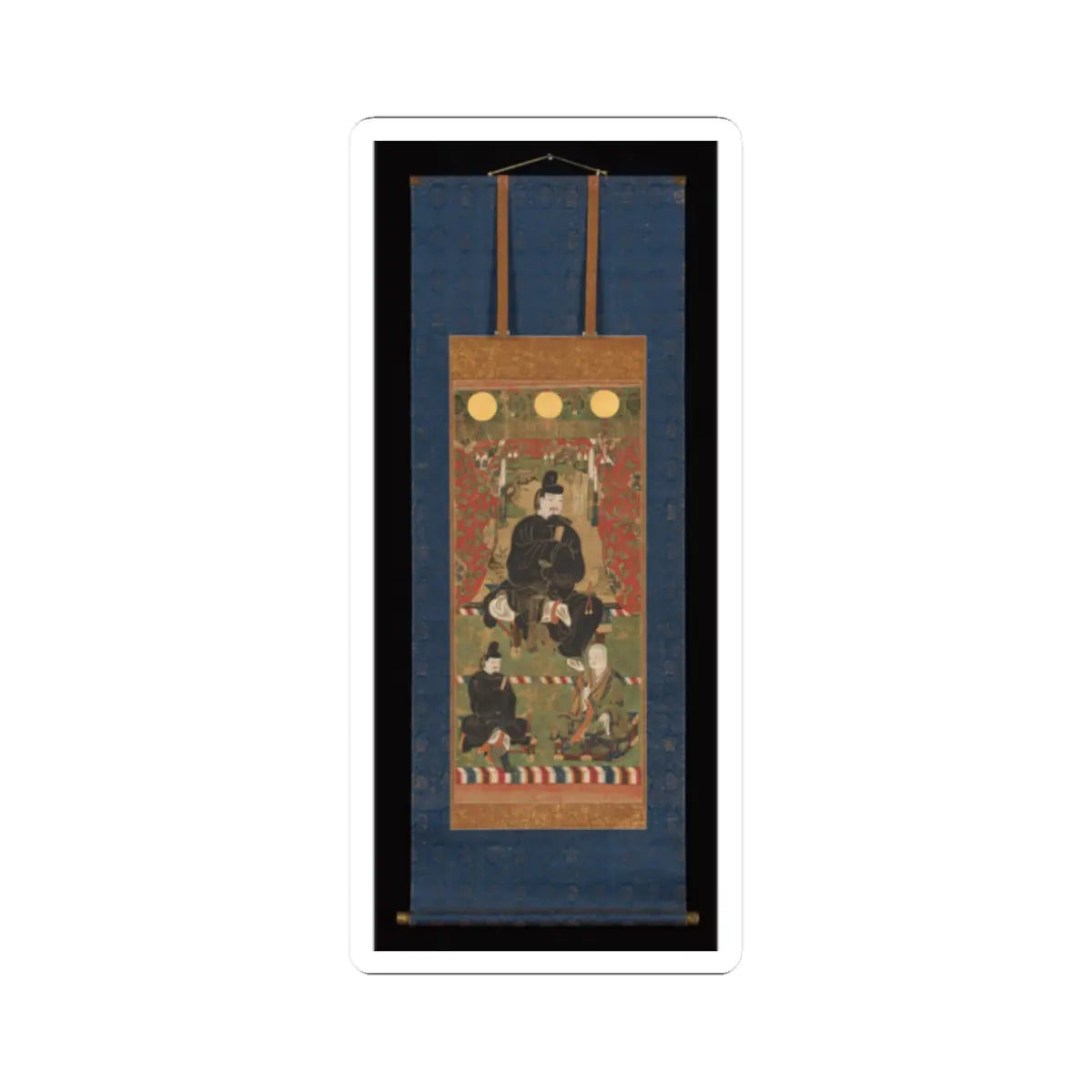 unknown - Fujiwara no Kamatari as a Shinto Deity - after 1350 v2 - STICKER Vinyl Kiss-Cut Decal