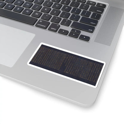 unknown - Great Wisdom Sutra (Daihannya-kyō), one of the Chūsonji Sutras (Chūsonji-kyō) - ca. 1175 v13 - STICKER Vinyl Kiss-Cut Decal