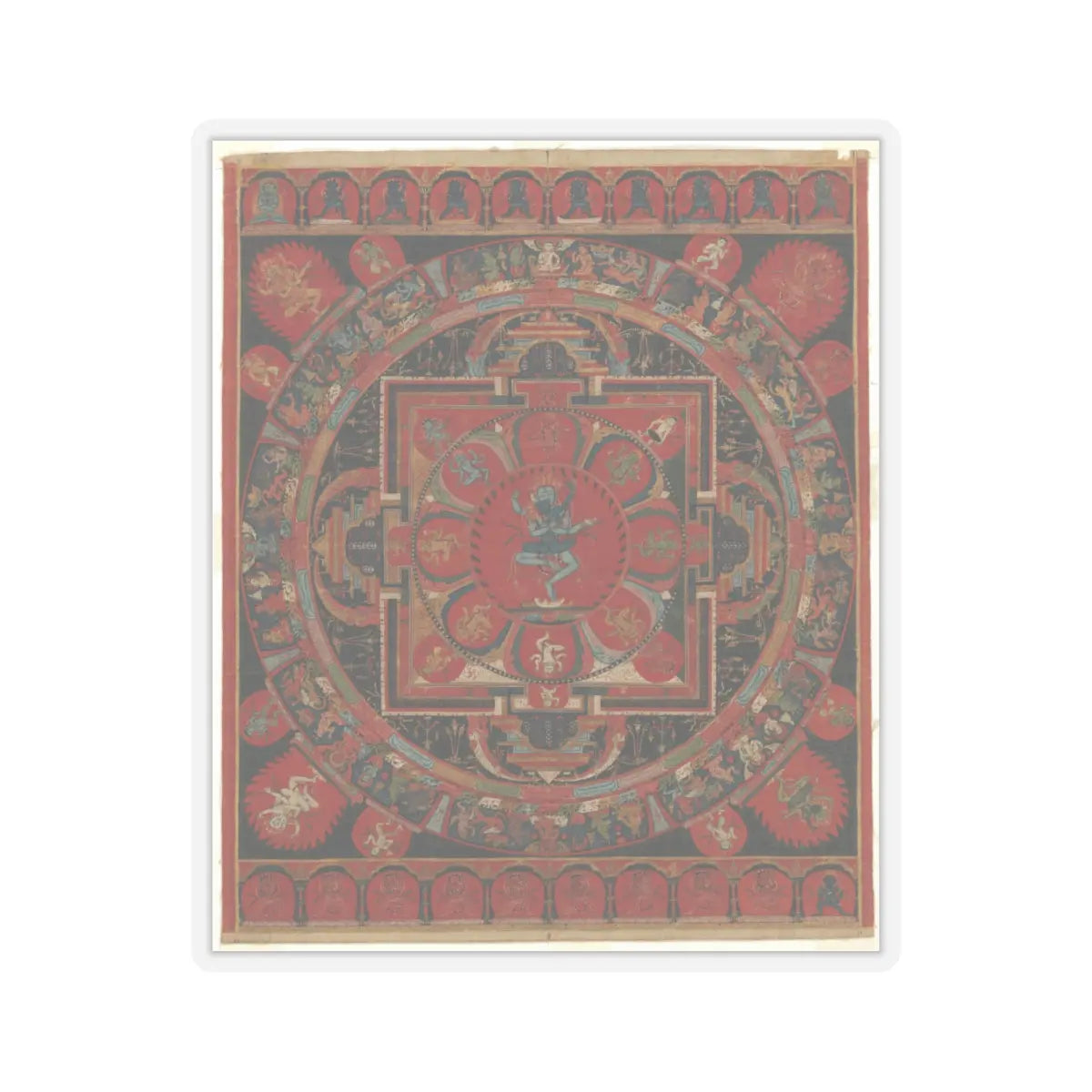 unknown - Hevajra Mandala - 15th century v1 - STICKER Vinyl Kiss-Cut Decal