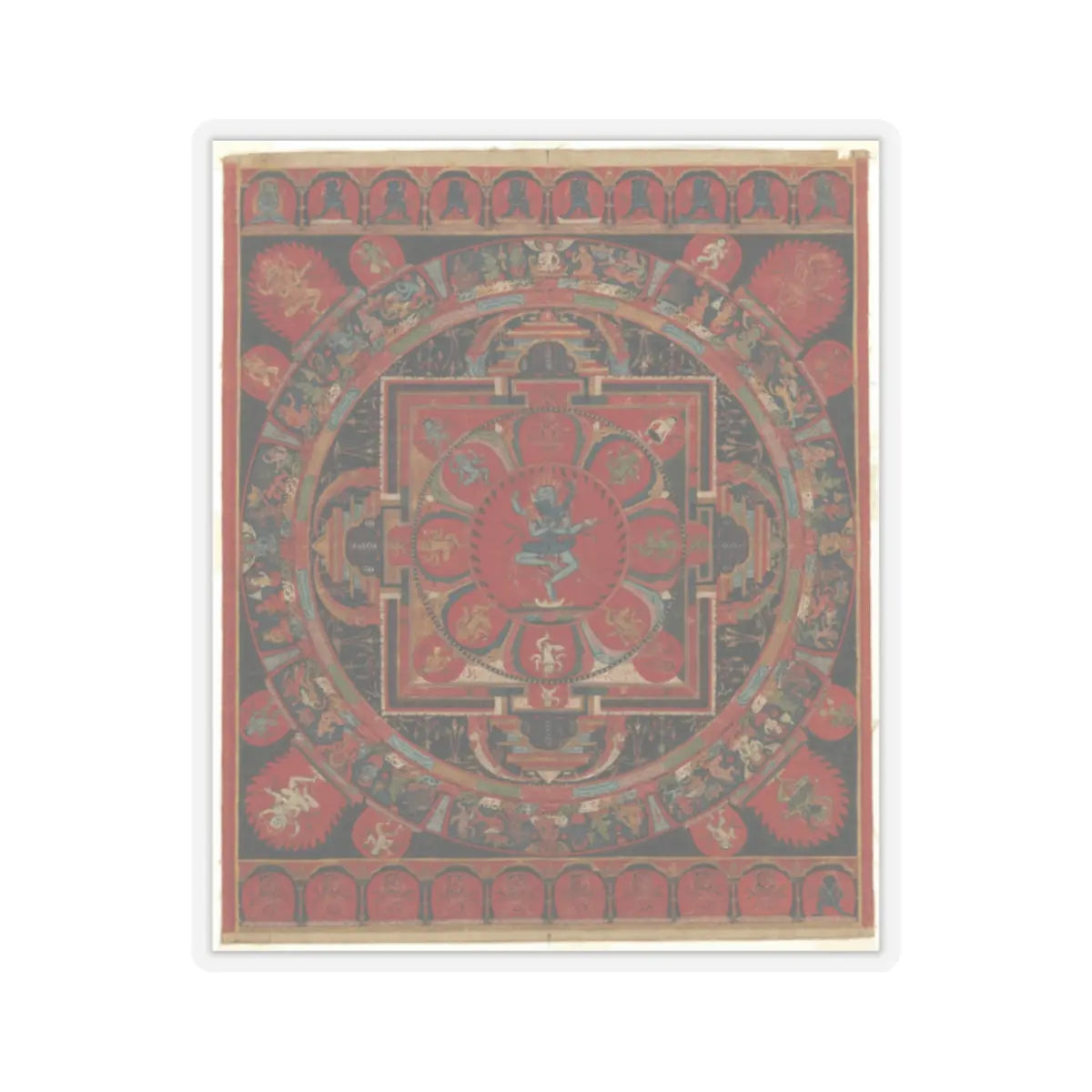 unknown - Hevajra Mandala - 15th century v1 - STICKER Vinyl Kiss-Cut Decal