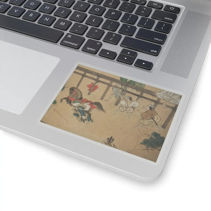 unknown - Horse Racing at Kamo Shrine - late 17th–early 18th century v11 - STICKER Vinyl Kiss-Cut Decal