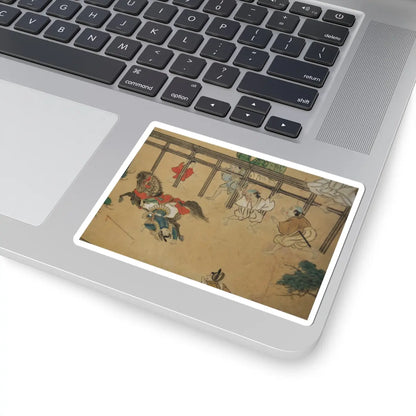 unknown - Horse Racing at Kamo Shrine - late 17th–early 18th century v11 - STICKER Vinyl Kiss-Cut Decal