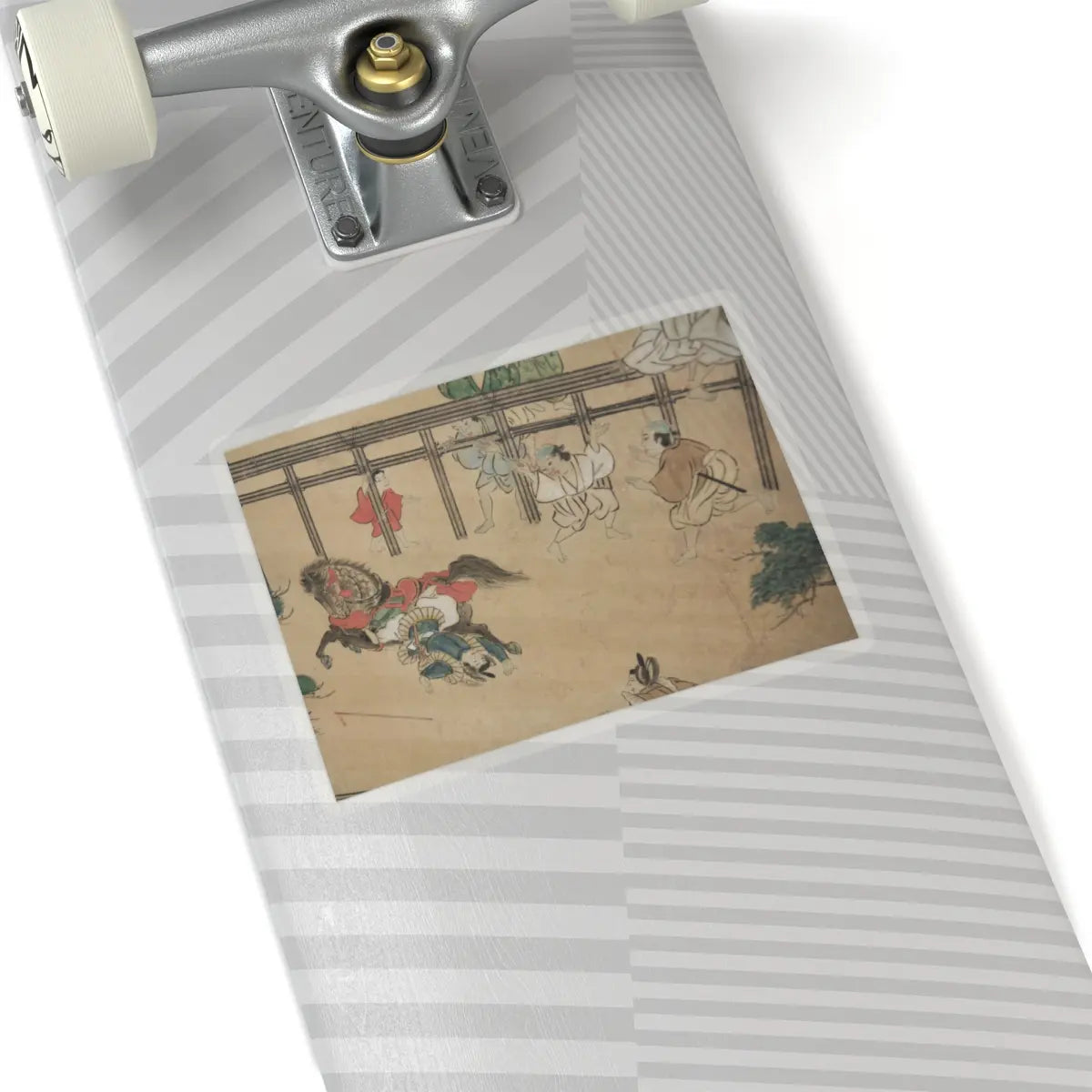 unknown - Horse Racing at Kamo Shrine - late 17th–early 18th century v11 - STICKER Vinyl Kiss-Cut Decal
