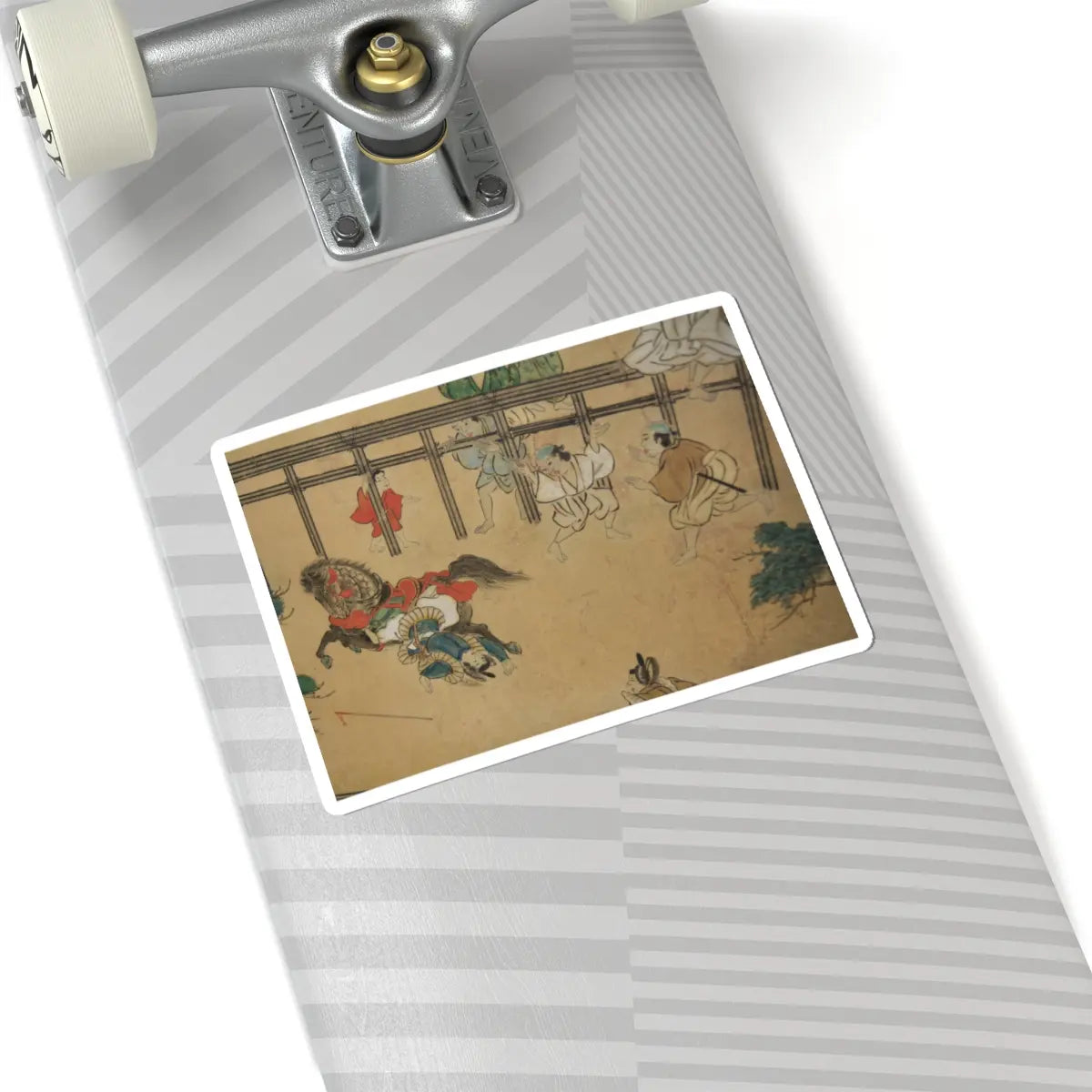 unknown - Horse Racing at Kamo Shrine - late 17th–early 18th century v11 - STICKER Vinyl Kiss-Cut Decal