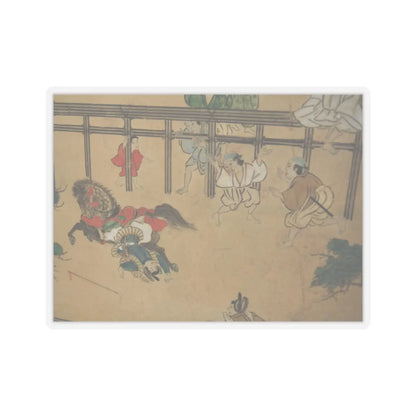 unknown - Horse Racing at Kamo Shrine - late 17th–early 18th century v11 - STICKER Vinyl Kiss-Cut Decal