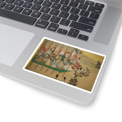 unknown - Horse Racing at Kamo Shrine - late 17th–early 18th century v12 - STICKER Vinyl Kiss-Cut Decal