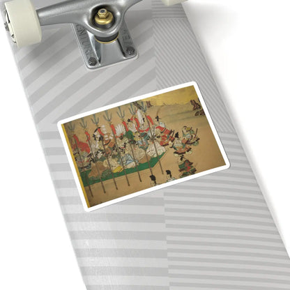 unknown - Horse Racing at Kamo Shrine - late 17th–early 18th century v12 - STICKER Vinyl Kiss-Cut Decal
