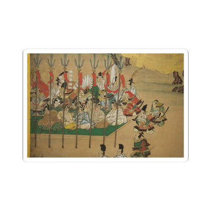 unknown - Horse Racing at Kamo Shrine - late 17th–early 18th century v12 - STICKER Vinyl Kiss-Cut Decal