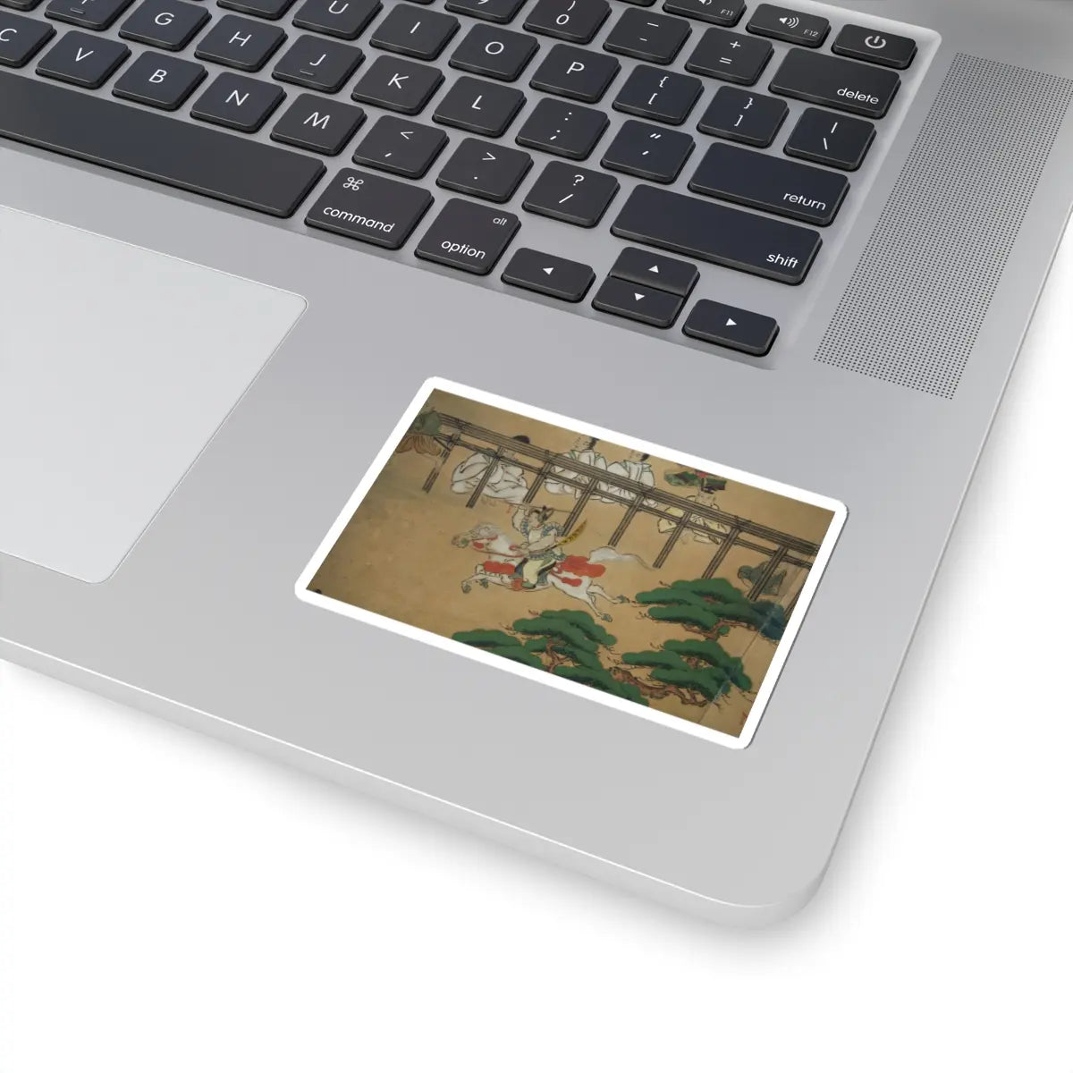 unknown - Horse Racing at Kamo Shrine - late 17th–early 18th century v13 - STICKER Vinyl Kiss-Cut Decal