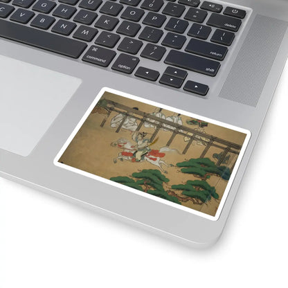 unknown - Horse Racing at Kamo Shrine - late 17th–early 18th century v13 - STICKER Vinyl Kiss-Cut Decal