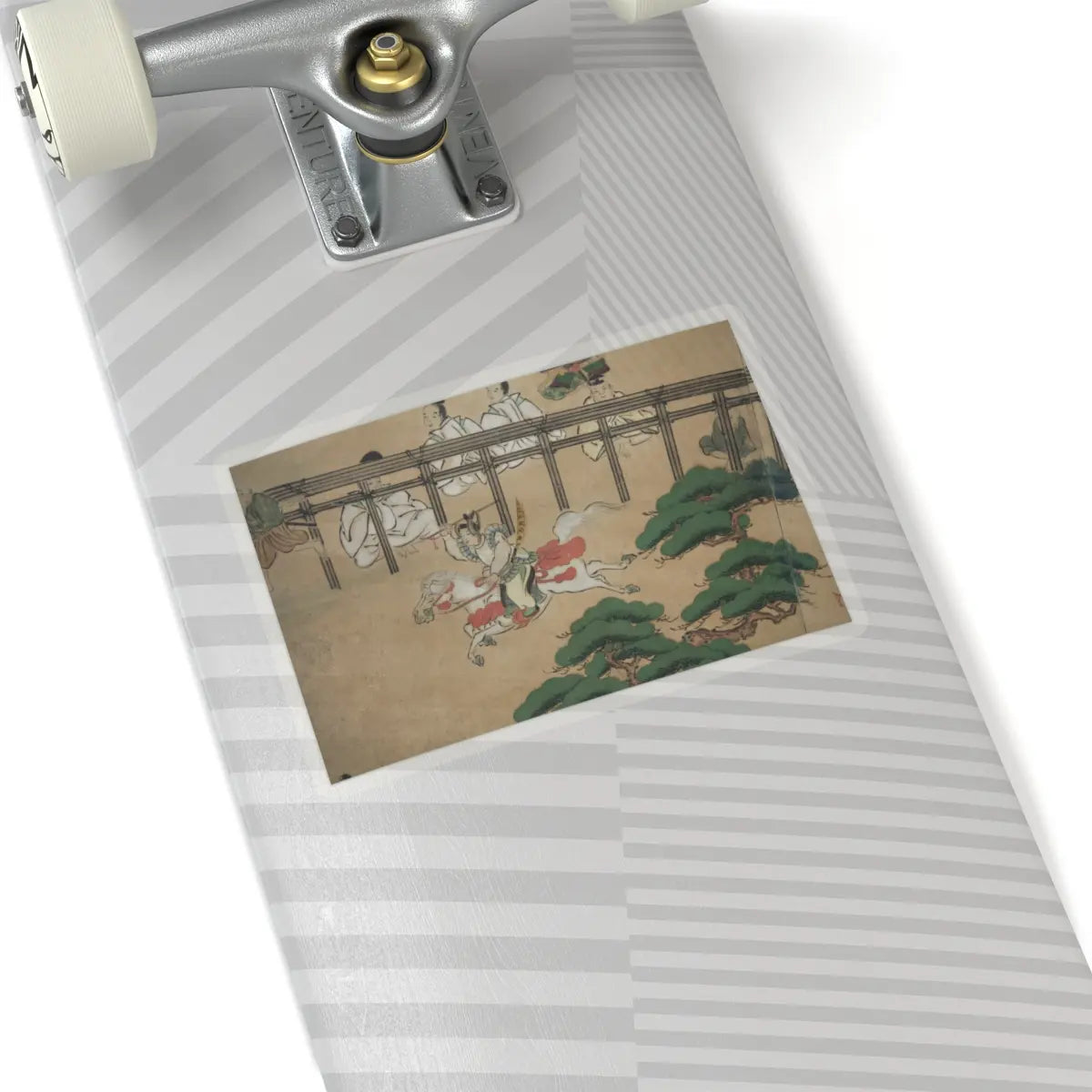 unknown - Horse Racing at Kamo Shrine - late 17th–early 18th century v13 - STICKER Vinyl Kiss-Cut Decal