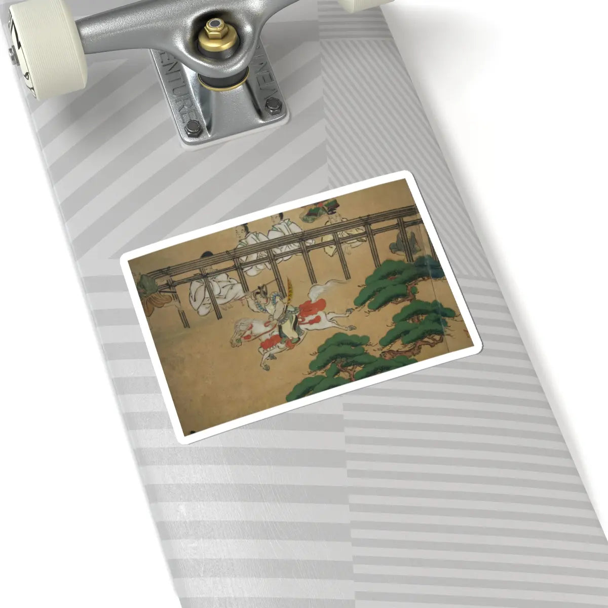 unknown - Horse Racing at Kamo Shrine - late 17th–early 18th century v13 - STICKER Vinyl Kiss-Cut Decal