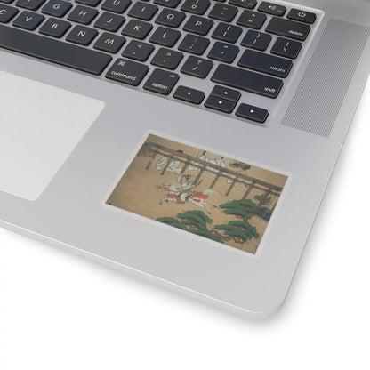 unknown - Horse Racing at Kamo Shrine - late 17th–early 18th century v13 - STICKER Vinyl Kiss-Cut Decal