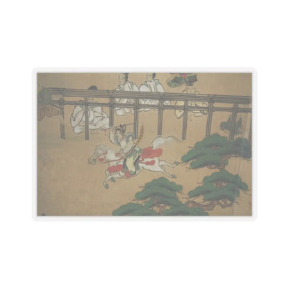 unknown - Horse Racing at Kamo Shrine - late 17th–early 18th century v13 - STICKER Vinyl Kiss-Cut Decal