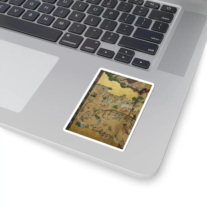 unknown - Horse Racing at Kamo Shrine - late 17th–early 18th century v15 - STICKER Vinyl Kiss-Cut Decal