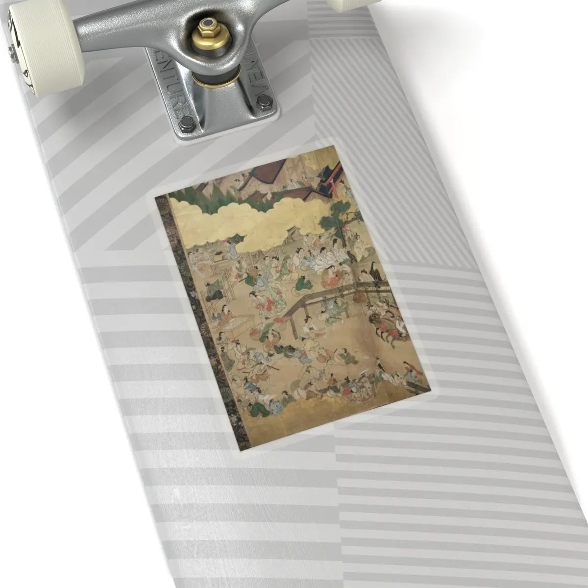 unknown - Horse Racing at Kamo Shrine - late 17th–early 18th century v15 - STICKER Vinyl Kiss-Cut Decal