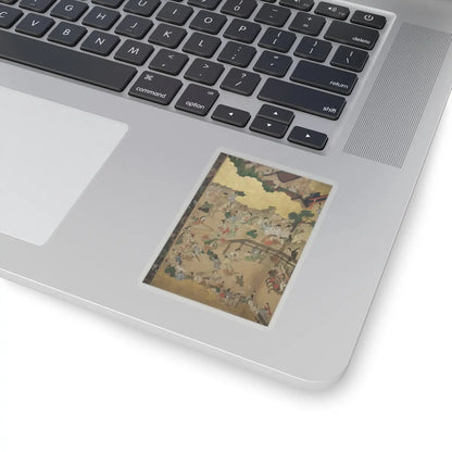 unknown - Horse Racing at Kamo Shrine - late 17th–early 18th century v15 - STICKER Vinyl Kiss-Cut Decal